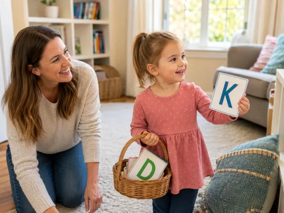 Step 2 of Alphabet Hunt Around the House