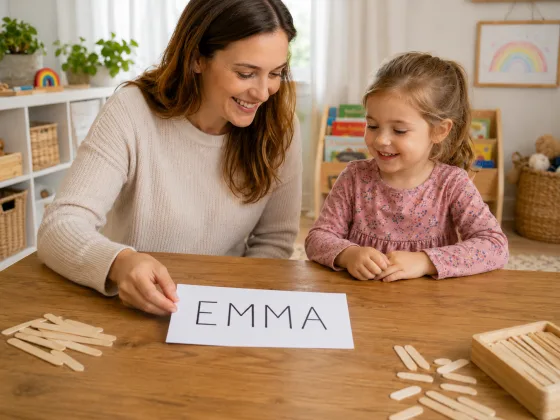 Step 1 of Building Your Name Out of Sticks