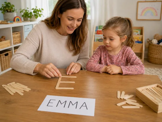Step 3 of Building Your Name Out of Sticks