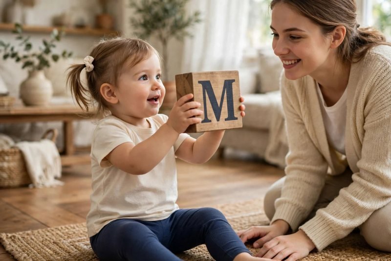 Cover illustration for the guide on when toddlers recognize letters